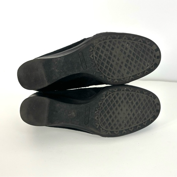 Aerosoles black suede wedge shoes - Picture 7 of 9